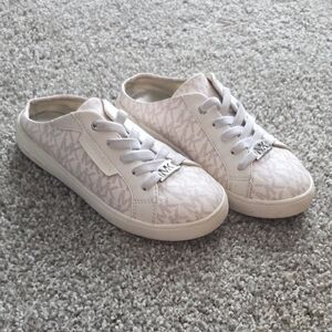 Michael Kors Girl's Beige Slip-in Sneakers